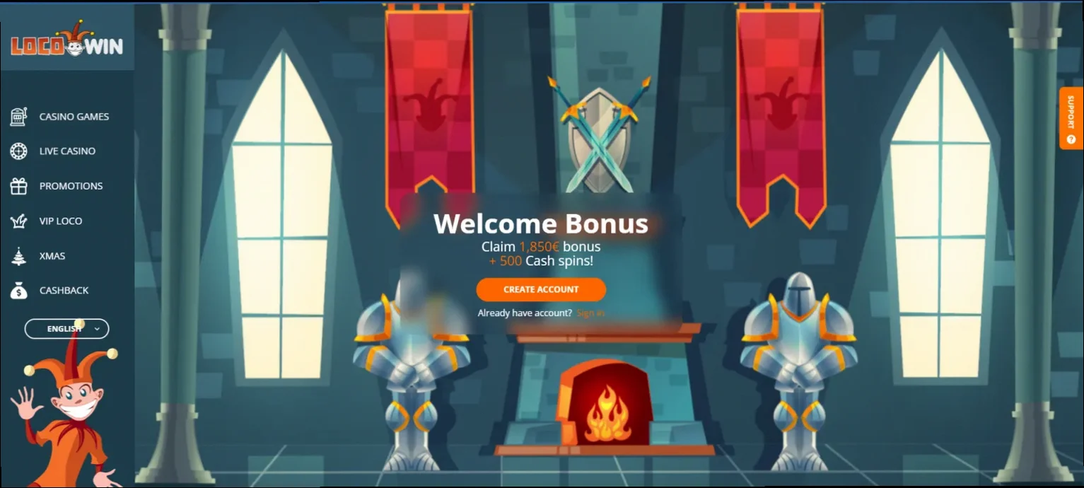 Locowin Casino Tot €1.850 + 500 Gratis Spins